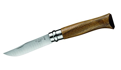 Opinel O002022 Cuchillo, Unisex Adulto, Madera de Nogal marrón, N°8