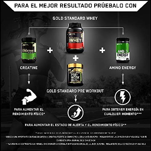 Optimum Nutrition ON Gold Standard 100% Whey Proteína en Polvo Suplementos Deportivos, Glutamina y Aminoacidos, BCAA, Galletas y Crema, 29 porciones, 900g, Embalaje puede variar