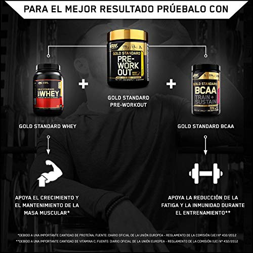 Optimum Nutrition ON Gold Standard Pre Workout en Polvo con Creatina Monohidrato, Beta Alanina, Cafeína, Citrulina y Vitamina B, Piña, 30 Porciones, 330 gr