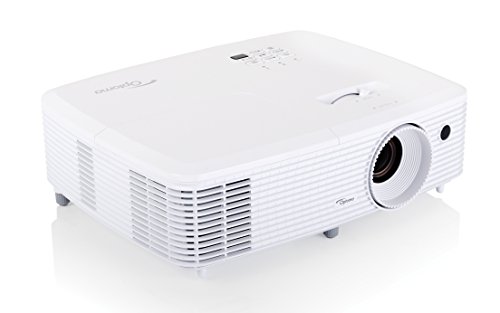 Optoma HD27 - Proyector, Full HD 1080p, 3200 ANSI Lúmenes, FHD, 2x HDMI, soporte MHL, altavoz integrado de 10 W, color blanco