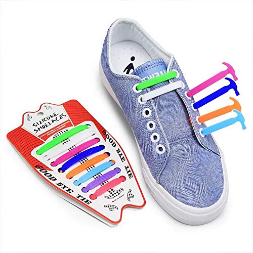 OQQE 16 unids/lote cordones elásticos de silicona sin cordones cordones para niños adultos unisex cordones zapatillas de deporte cordones de goma 13 colores, amarillo, Italia