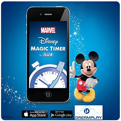 Oral-B Stages Power Kids - Cepillo Eléctrico Recargable para Niños con Personajes de Mickey de Disney, 1 Mango, Cabezal de Recambio x 1