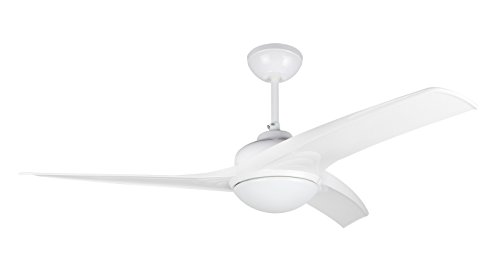 Orbegozo CP 90132 Ventilador de techo con luz y mando a distancia, 3 palas, 132 cm de diámetro, potencia 55 W y 3 velocidades