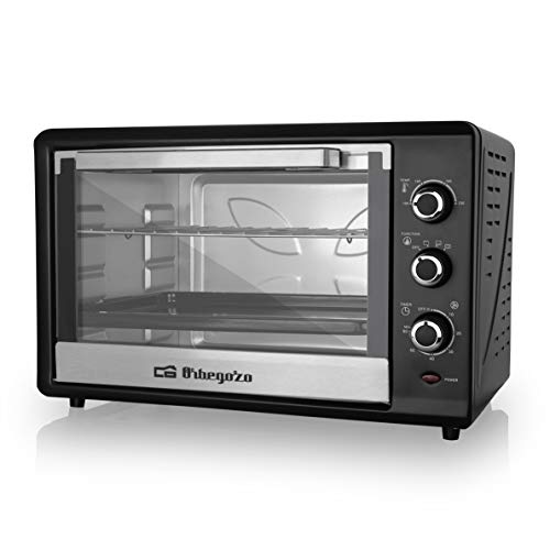 Orbegozo HOT 454 - Horno eléctrico de sobremesa con convección, 45 litros de capacidad, luz interior y 2000 W de potencia