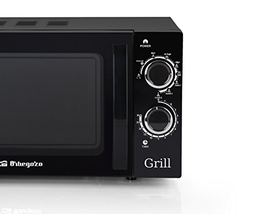 Orbegozo MIG 2031 - Microondas con grill (700 W, 20 L, 9 niveles de funcionamento), color negro