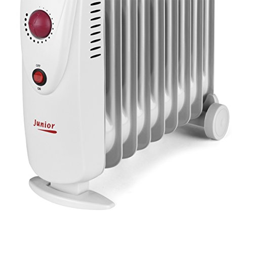 Orbegozo RO 1210 C – Radiador de aceite mini, potencia de 1200 W, construcción modular y diseño compacto en color blanco