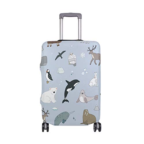 Orediy - Funda para Maleta de Viaje, elástica, diseño de Polar, tamaño S, M, L y XL, Multicolor (Multicolor) - suitcasecover