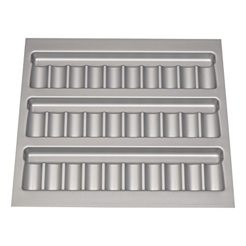 Orga-Box® - Pieza para Botes y dosificadores de Especias, 486 x 28 x 473 mm, en Gris Plata, para cajón -