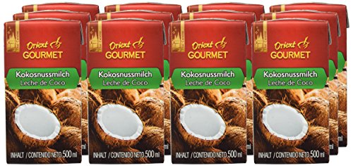 Orient Gourmet Leche de Coco Contenido de Grasa 17-19% - 12 Tetra Pack