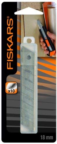 Original Fiskars Cuchillas de repuesto para Cúter, 18 mm, 10 unidades, 1004615