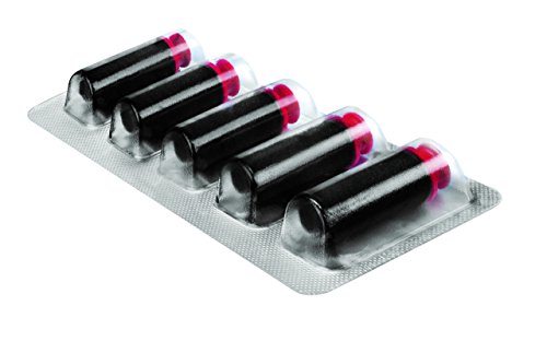 Original Meto Rodillos de Tinta de para la etiquetadora Manual Arrow S 9505909 (de 1 línea y 8 dígitos para Etiquetas de 22 x 12 mm) 5 Unidades, Negro