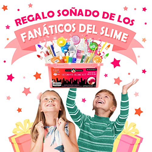 Original Stationery Kit de Slime Kit para Elaboración de Slime “Hágalo Usted Mismo” con Complementos para Slime Unicornio, Purpurina, Nube, Mantequilla, Espuma y Más para Niñas y Niños