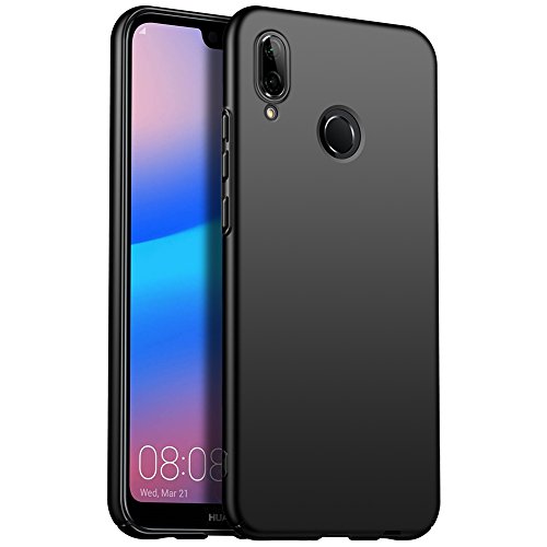 ORNARTO Funda Huawei P20 Lite, HW P20 Lite Carcasa [Ultra-Delgado] [Ligera] Mate Anti-arañazos y Antideslizante Protectora Sedoso Caso para Huawei P20 Lite(2018) 5.84' Negro