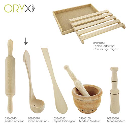 ORYX 5860070 Cazo Madera para Aceitunas con Agujeros 26 cm