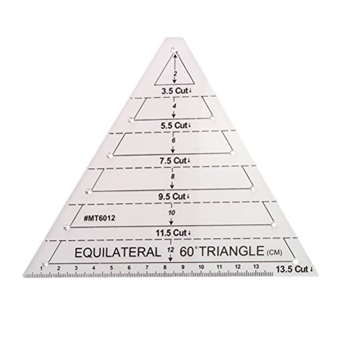 OUNONA - Regla de patchwork, triángulo equilátero de 60 grados