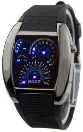 OUTLETISSIMO® Reloj LED versión Deluxe salpicadero coche unisex hombre mujer RPM Turbo oferta