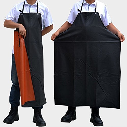 OuYou Delantal Unisex Impermeable Duradero Acuáticos Matadero Delantales Resistente al Agua Delantal a Prueba de Ácidos Álcali y Aceite para Carniceros Cocina