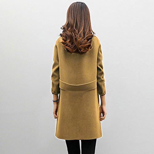 Overdose Chaqueta De Invierno para Mujer Casual Outwear Parka Cardigan Slim Coat Overcoat Invierno Abrigo