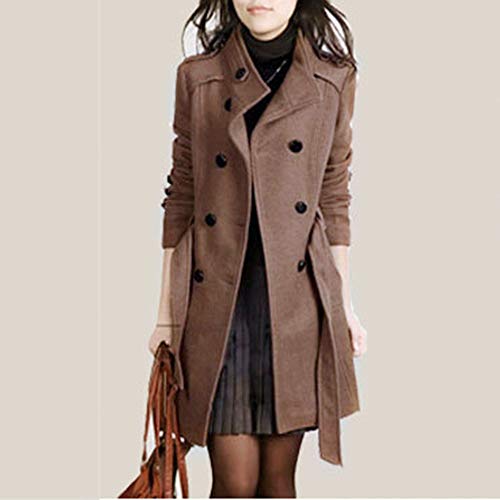 Overdose Chaqueta De Invierno para Mujer Casual Outwear Parka Cardigan Slim Coat Overcoat Invierno Abrigo