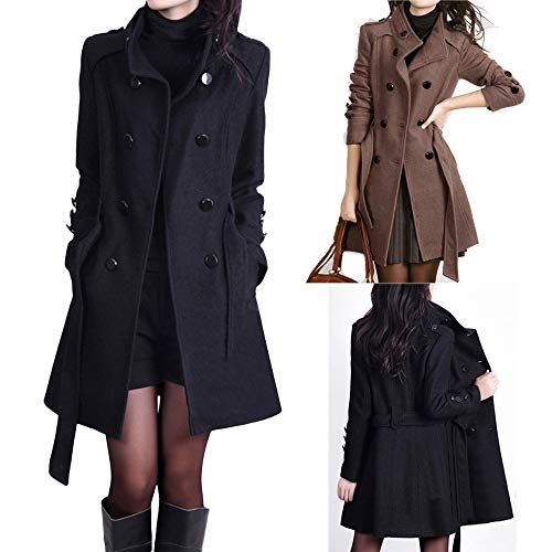 Overdose Chaqueta De Invierno para Mujer Casual Outwear Parka Cardigan Slim Coat Overcoat Invierno Abrigo