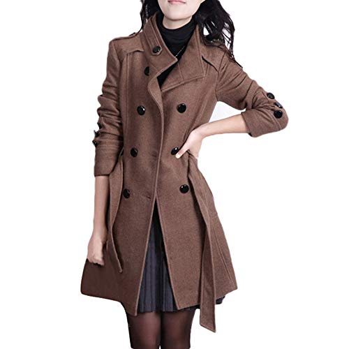 Overdose Chaqueta De Invierno para Mujer Casual Outwear Parka Cardigan Slim Coat Overcoat Invierno Abrigo