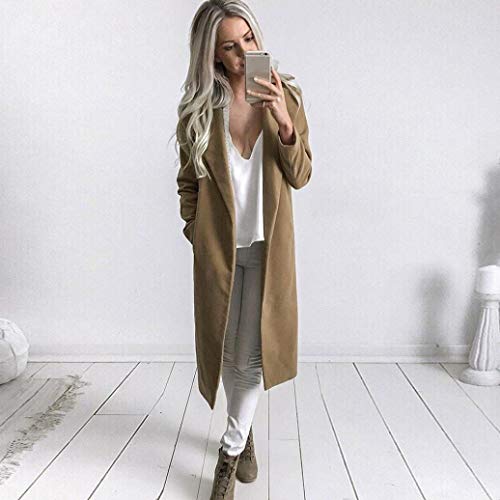 Overdose Invierno Mejor Venta Mujeres CáLido Abrigo Largo Solapa Moda SeñOra Modelo Parka Jacket Cardigan Overcoat Outwear