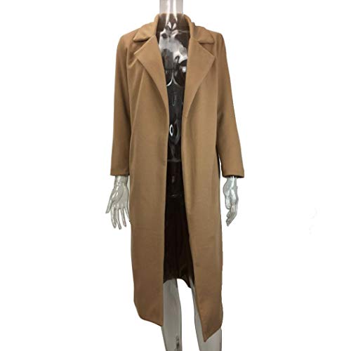 Overdose Invierno Mejor Venta Mujeres CáLido Abrigo Largo Solapa Moda SeñOra Modelo Parka Jacket Cardigan Overcoat Outwear