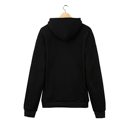 Overdose Sudadera Manga Larga para Mujer Nueva Sudadera con Capucha Mejor Venta Sudadera MáS TamañO Sudadera con Capucha Tops Blusa (Small, Negro)