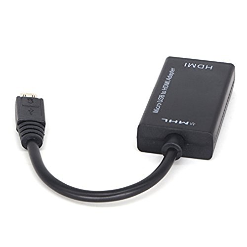 owikar conversor adaptador MHL Micro USB a HDMI cable, 1080 P HDTV para dispositivos Android Apoyo para HTC Sensation/HTC Flyer/HTC EVO 3d/Z710/Z710t/Samsung i9100/i9108/i997/Galaxy Note