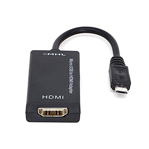 owikar conversor adaptador MHL Micro USB a HDMI cable, 1080 P HDTV para dispositivos Android Apoyo para HTC Sensation/HTC Flyer/HTC EVO 3d/Z710/Z710t/Samsung i9100/i9108/i997/Galaxy Note