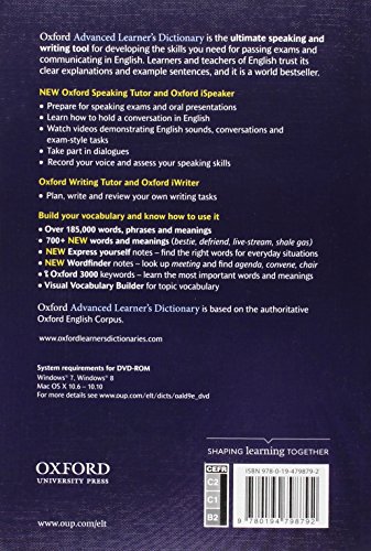 Oxford Advanced Learner's Dictionary Paperback + DVD + Premium Online Access Code