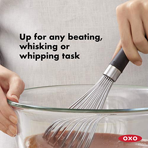 Oxo Good Grips 11-Inch Better Balloon Whisk INOXO.74291ML, Inoxidable, Negro, 28 cm