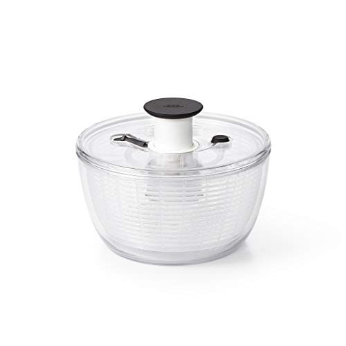 OXO Good Grips Centrifugadora Pequeña para Ensaladas y Vegetales, Transparente, 21x21x12 cm