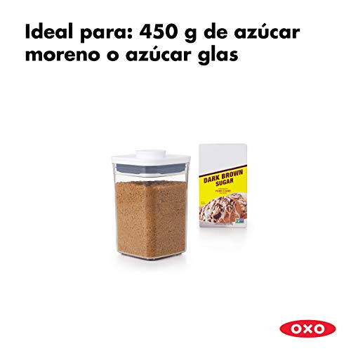 OXO Good Grips POP Contenedor – Almacenamiento hermético y apilable de alimentos - 1 l para azúcar moreno y mucho más