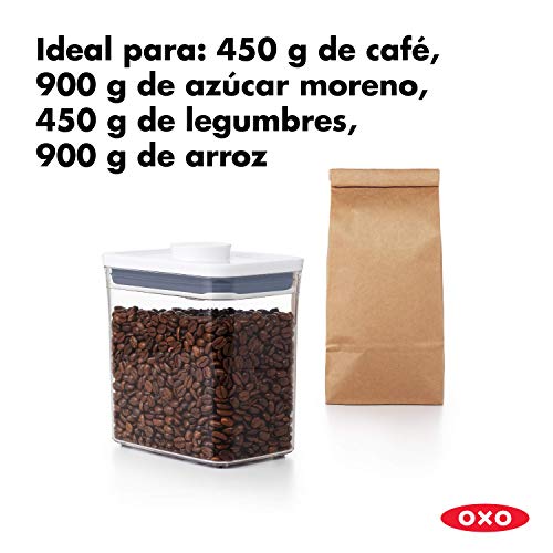 OXO Good Grips POP Contenedor – Almacenamiento hermético y apilable de alimentos - 1,6 l para bolsitas de té y mucho más