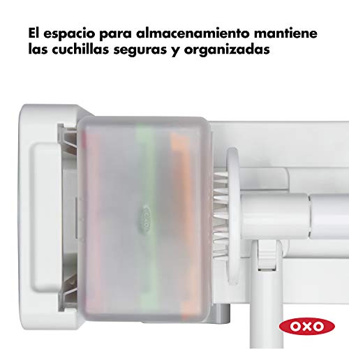 OXO Good Grips Spiralizer con Arnés de Succión - Rallador en Espiral de 3 Cortes Sobremesa