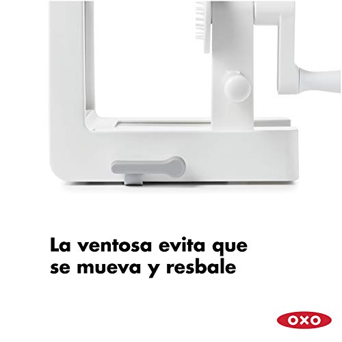 OXO Good Grips Spiralizer con Arnés de Succión - Rallador en Espiral de 3 Cortes Sobremesa