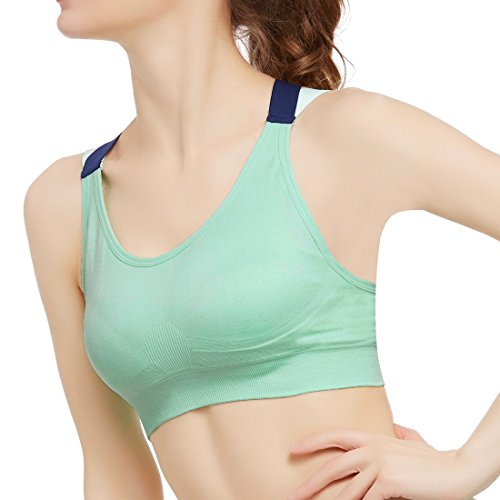 Oyachic Sujetador Deportivo Confort Comfort Sports Bra Brasieres para Mujer Mid Crossback Yoga Cruzados Sin Aros Cross Racerback Running Bras