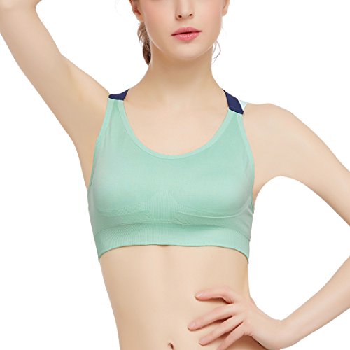 Oyachic Sujetador Deportivo Confort Comfort Sports Bra Brasieres para Mujer Mid Crossback Yoga Cruzados Sin Aros Cross Racerback Running Bras