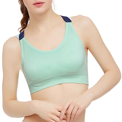 Oyachic Sujetador Deportivo Confort Comfort Sports Bra Brasieres para Mujer Mid Crossback Yoga Cruzados Sin Aros Cross Racerback Running Bras