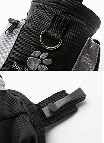 Oyccen Portátil Bolsa de Entrenamiento para Perros Mascota Bolso de Almacenamiento de Comida Cachorros Bolsillo de Golosinas Bolsas de Caca Dispensador