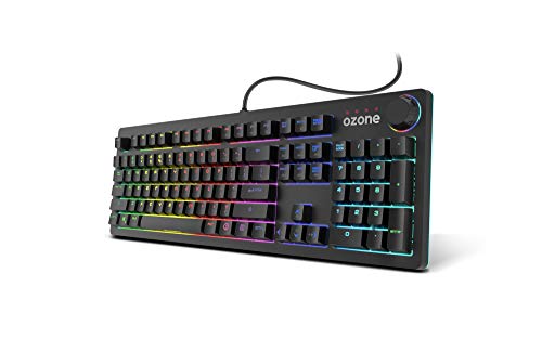 Ozone Strikeback - OZSTRIKEBACKSP -Teclado Gaming, Mecánico, RGB, Color Negro, Layout ES