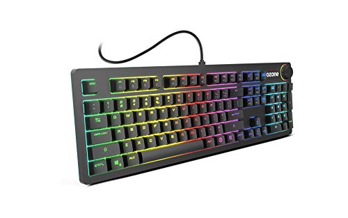 Ozone Strikeback - OZSTRIKEBACKSP -Teclado Gaming, Mecánico, RGB, Color Negro, Layout ES