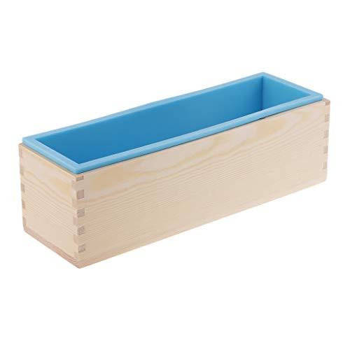 P Prettyia Caja de Molde de Barra de Silicona de Jabón para Poder Usar para Hacer 1.2kg de Jabón