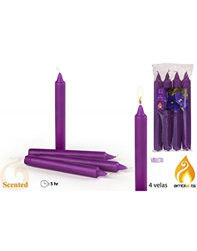Pack 4 velas perfumadas - Violeta