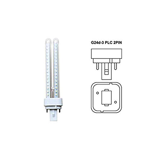 Pack 5 Bombillas Aigostar 183653 LED PLC 2U 15W Bombilla LED Maiz G24 6400K [Clase de eficiencia energética A+]