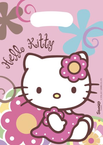 Pack 6 Bolsas Fiesta Hello Kitty Bamboo