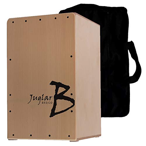 Pack Cajón Flamenco Adulto Juglar Básico + Funda | Cuerpo en Abedul y Tapa golpeadora en Haya