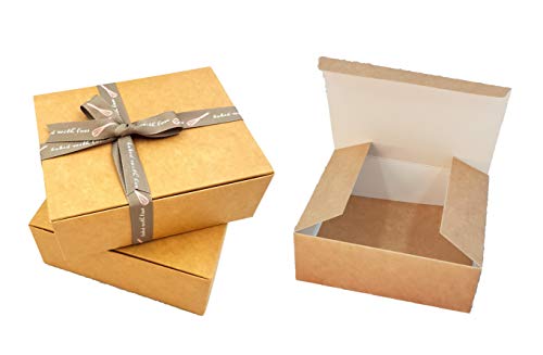 Pack de 10 x cajas de regalo automontables (código C) caja de regalo cartulina para bombones, joyería, pequeños regalos