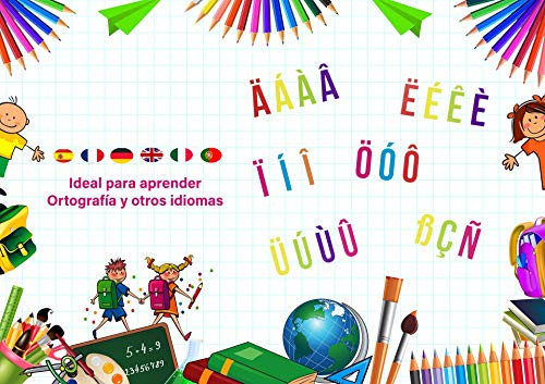 Pack de 114 Letras Decorativas en VARIOS COLORES para Cajas de Luz Led o Lightbox A4 y compatible con el Tamaño A5 y A3. Vocales Acentuadas y Emojis. (Sin Caja Luz)